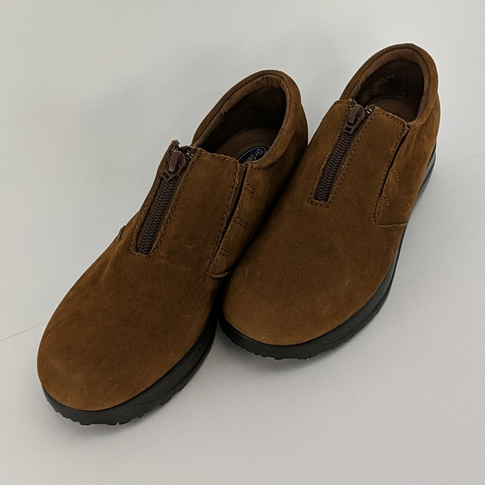 Dr Scholl's "Irene" Brown Suede Leather Shoe Sz 8